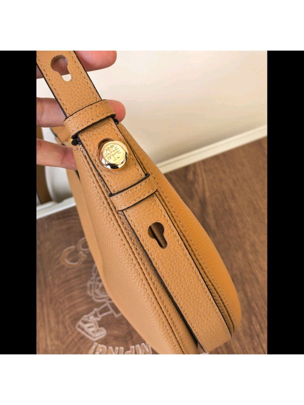Tory Burch Romy Half Moon Shoulder Bag Tiramisu - Picture 11 of 14